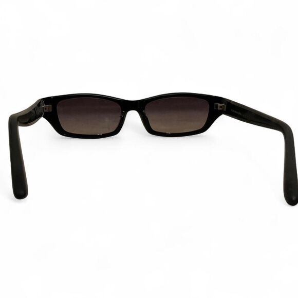 BCBG vintage black rectangular sunglasses  and gradient lenses. main image 4